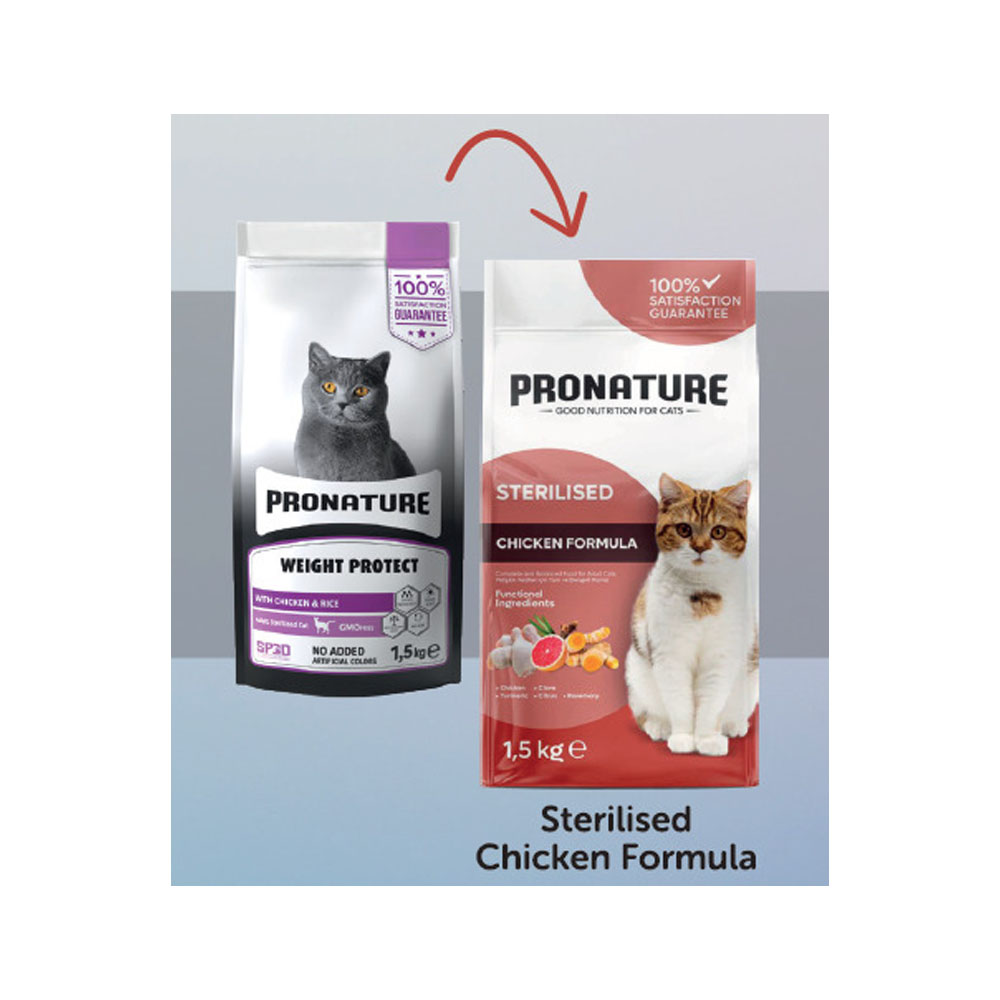 Pronature Weigth Protect Sterilized for Adult Cat 1.5kg