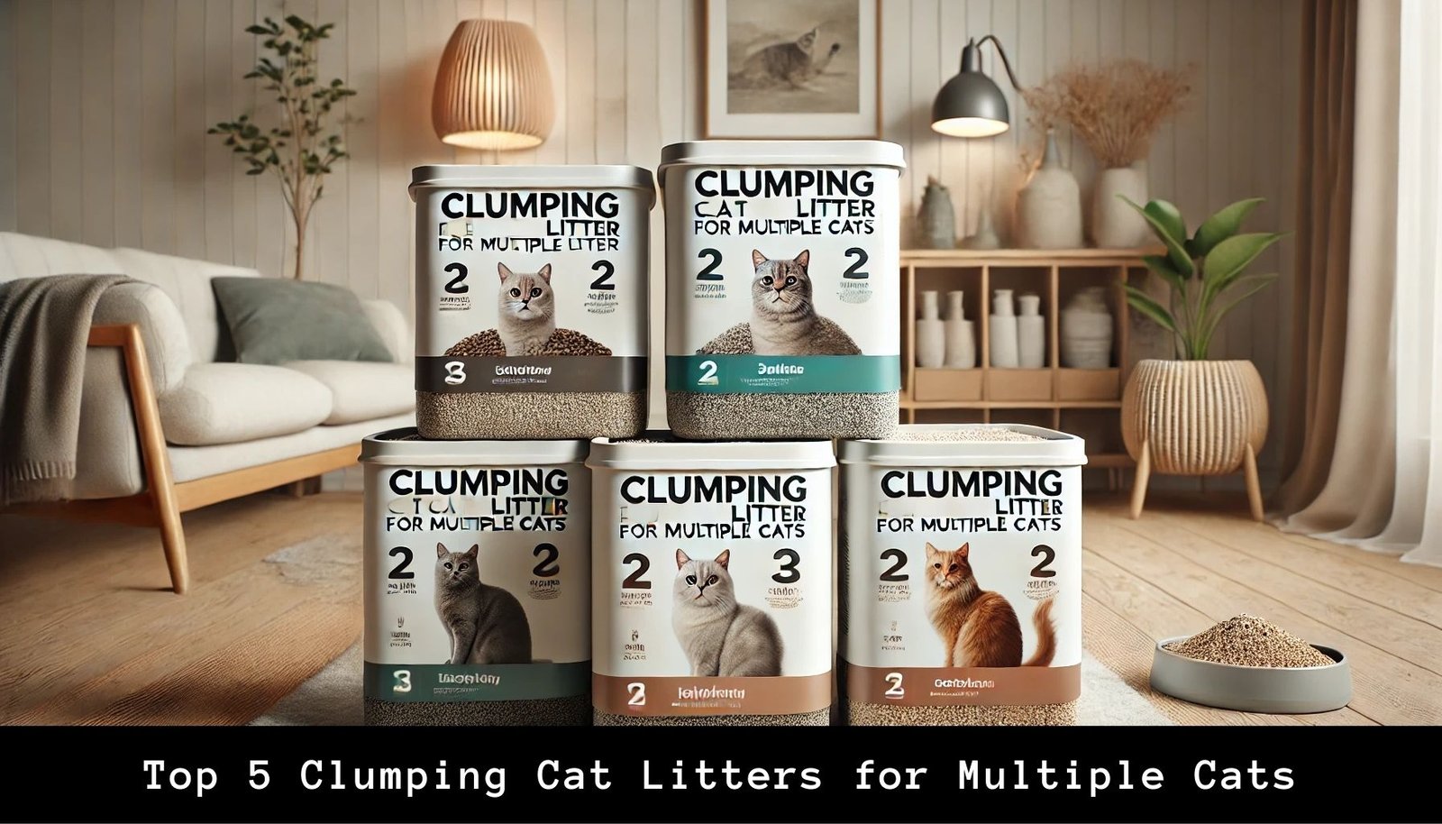 Top 5 Clumping Cat Litters for Multiple Cats