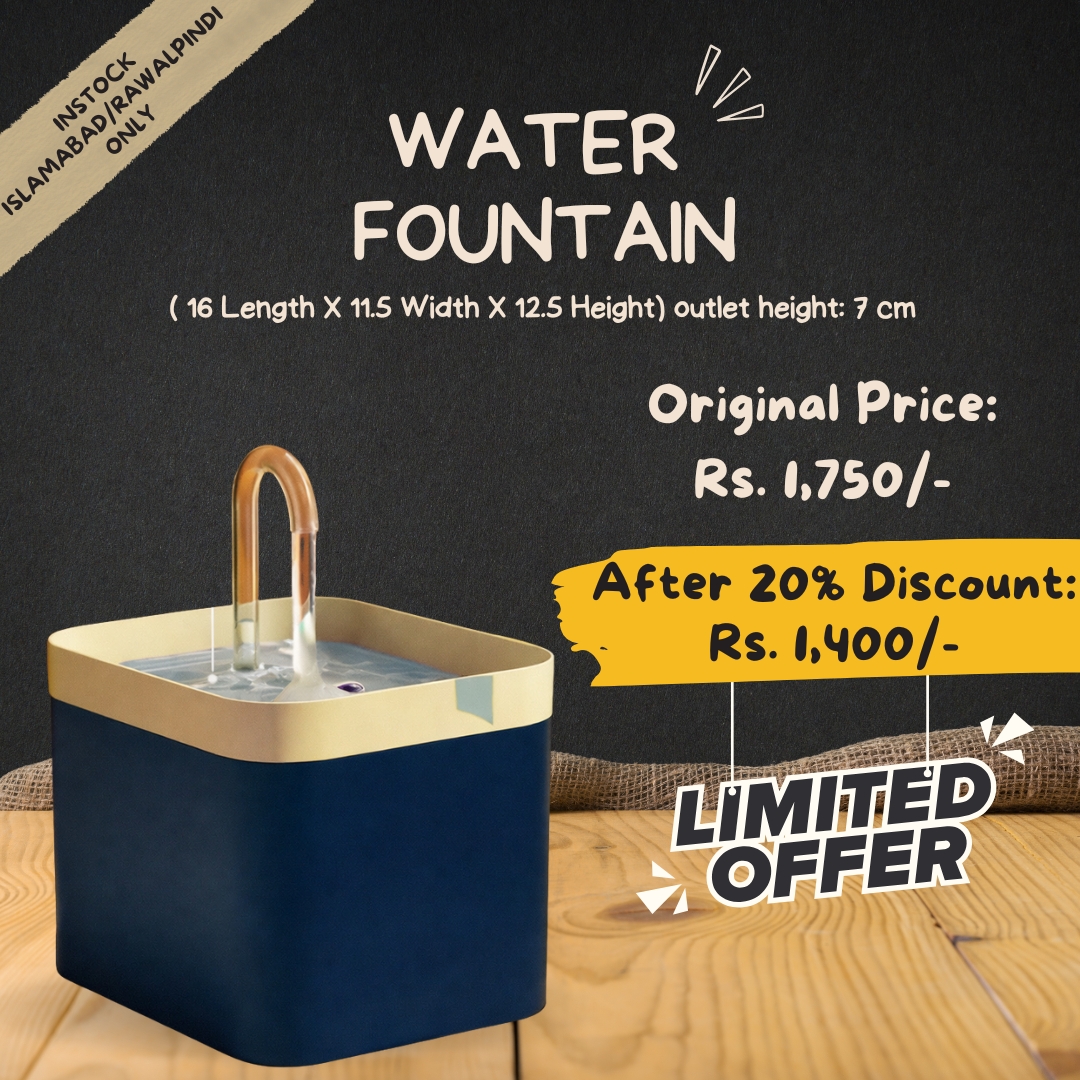 Discounted Offer: Rectangle Shaped Water Fountain For Pets
