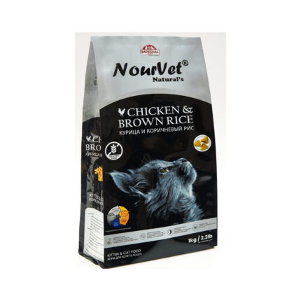 Nourvet Chicken Dry Food(Adult Cats & Kitten) 1KG