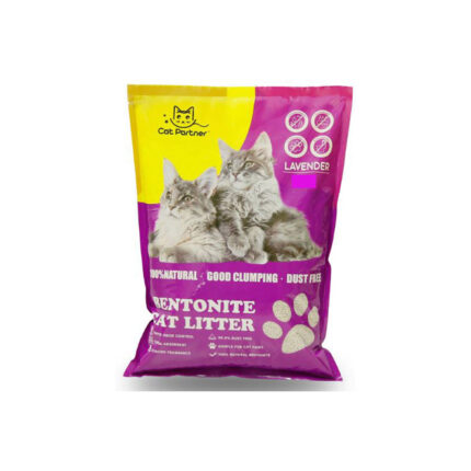 Cat Partner Imported Bentonite Lavender Scented Cat Litter 10LTR
