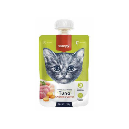 Wanpy Tuna/Chicken & Carrot Wet Pouches for Adult/Kitten 90gr