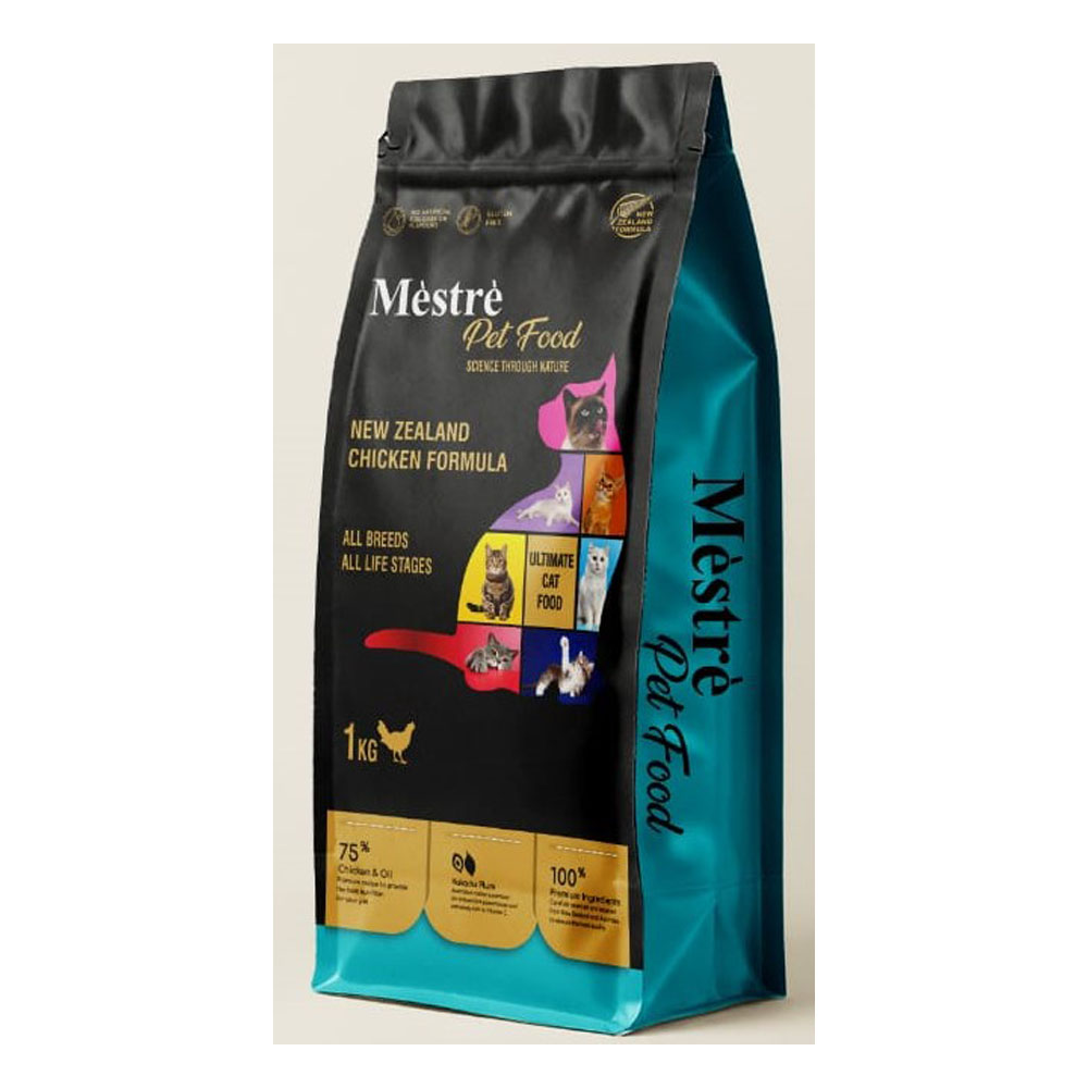 Mestre Cat Dry Food(Chicken Flavor) for Adult Cats & Kittens - 1kg