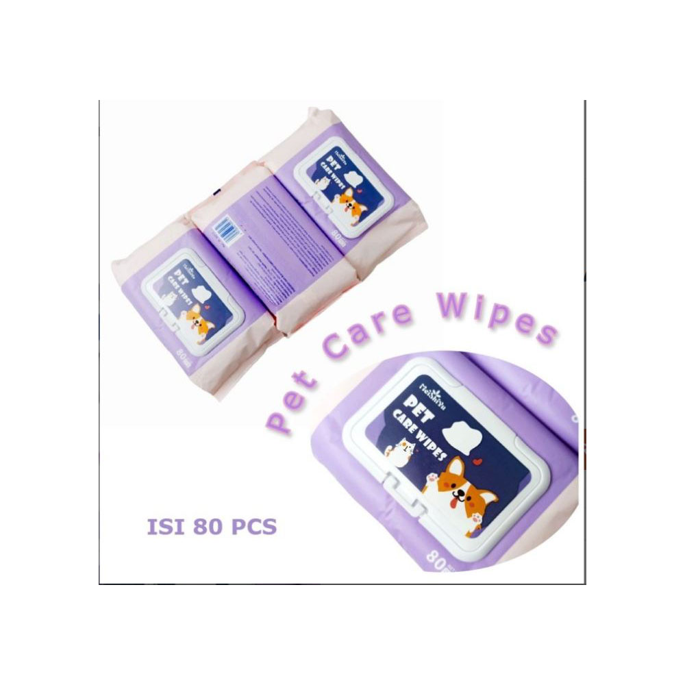 Pet Care Wipes in Karachi – 80 Sheet Grooming Pack for Cats & Dogs