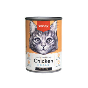 Wanpy Holistic Chicken with Crab Flavor Adult Wet Tin Food 375gr