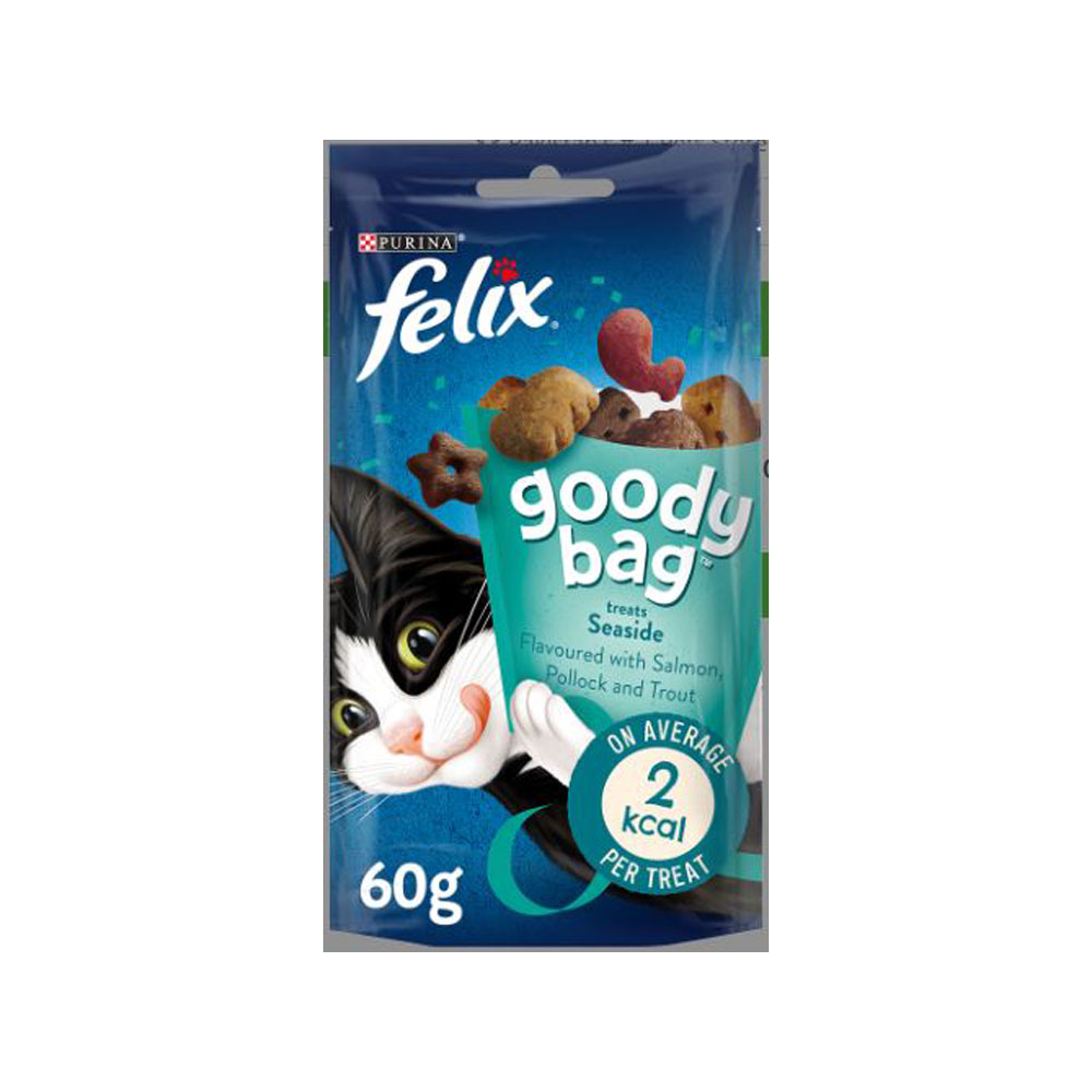 Felix Goody Bags (Seaside) Dry Treats(Adult Cat) 60gr