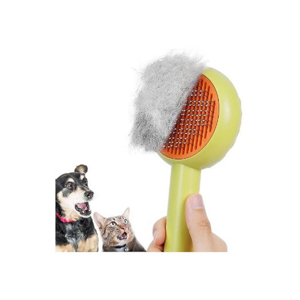 Round Shaped Self Cleaning Button Brush