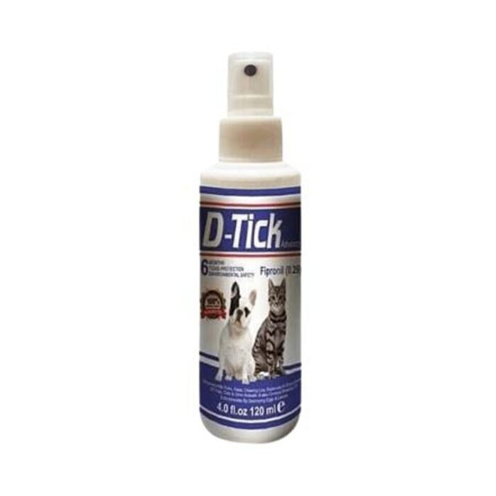 Tick Spray for Cats and Dogs in Karachi – D Tick 120ml Protection