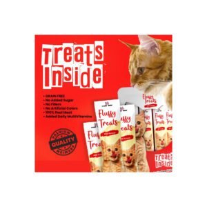Fluffy Beef Creamy Treats (75gr) 5 sticks sachet(Grain Free)