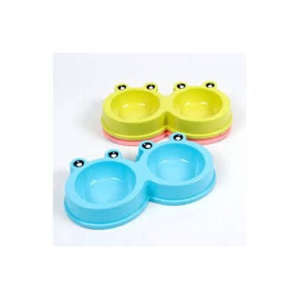 Fancy Twin Cat Face (Length 12 inches x Width 6.5 inches) size without Steel Bowl