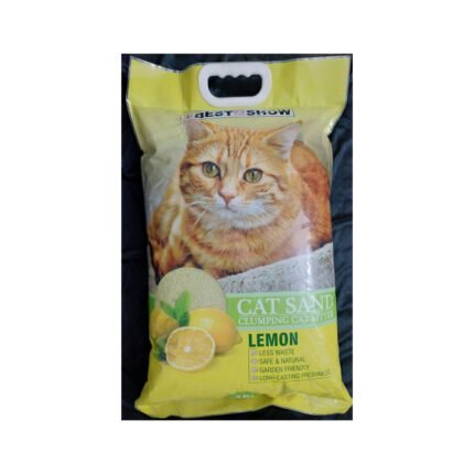BIS Imported Bentonite Lemon Scented Cat Litter 10Ltr – Best Clumping Litter in Karachi