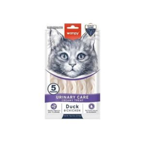 Wanpy Medicated Duck & Chicken Urinary Care Creamy Treat – 70gr for Cats in Karachi