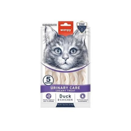 Wanpy Medicated Duck & Chicken Urinary Care Creamy Treat – 70gr for Cats in Karachi