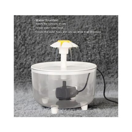 Cat Water Fountain in Karachi – 1.5Ltr Transparent Electric Dispenser