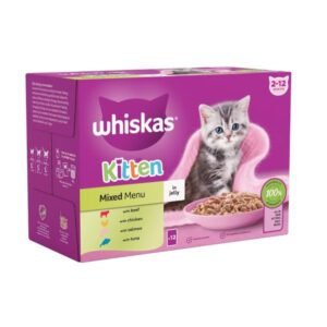 Kitten Wet Food Sachet in Karachi – Whiskas Mixed Menu 85gr
