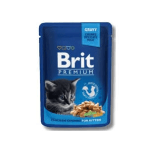 Brit Kitten Chicken Chunks Wet Sachets 85gr