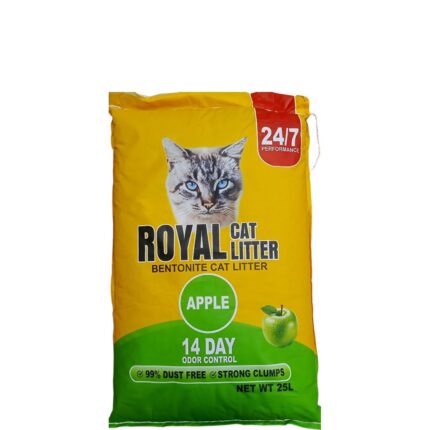 Royal Imported Bentonite Apple Scented Cat Litter 25ltr