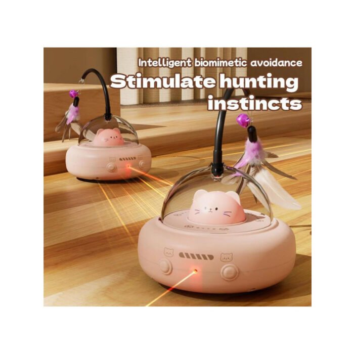 Robot Teaser  Wand & laser Light Toy for Cats & Kitten - Image 2
