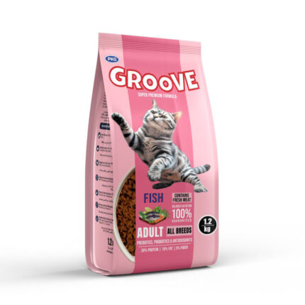 Groove Adult Cat Dry Food Fish Flavor 1.2kg