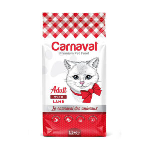 Carnaval Premium Adult Cat with Lamb Flavor Dry Food 1.5kg