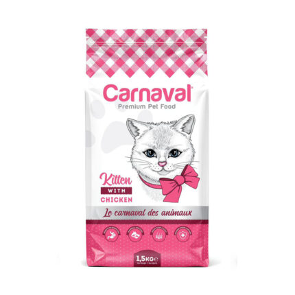 Carnaval Premium Kitten with Chicken Flavor Dry Food 1.5kg