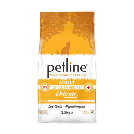 Petline(Turkish) Delicate Hypoallergenic Low Grain Adult Cat Chicken Flavor Dry Food 1.5kg