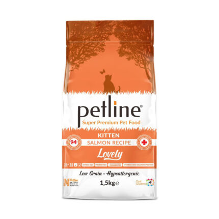 Petline(Turkish) Lovely Hypoallergenic Low Grain Kitten Salmon Flavor Dry Food 1.5kg