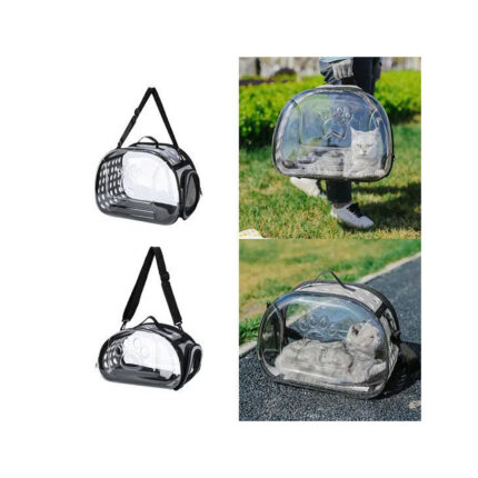 Kitten Transparent Carry/Travel Bag ( 12 Length x 6 Width X 12 height)