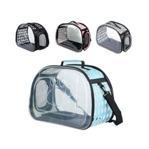 Adult Cat Transparent Carry/Travel Bag ( 17 Length x 8 Width X 18 height)