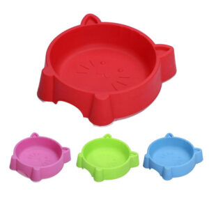 Cat Face Plastic Single Bowl ( 6 inches x 5 inches)