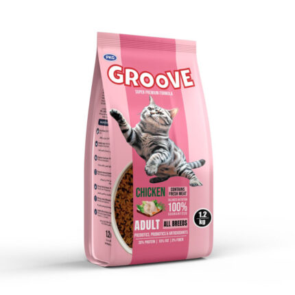Groove Adult Cat Dry Food Chicken Flavor 12KG