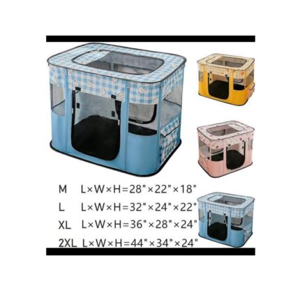 Large Rectangle Kennel For Cats & Dogs( Height 24 x Length 36 x Width 28) inches