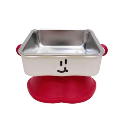 Square Wide Single Steel Bowl