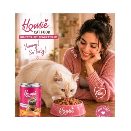 Homie Adult Cat (Chicken Chunks in Gravy) Wet Tin Food 400gr