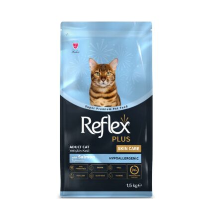 Reflex Plus SkinCare with Salmon 1.5kg Dry Food for Adult Cats