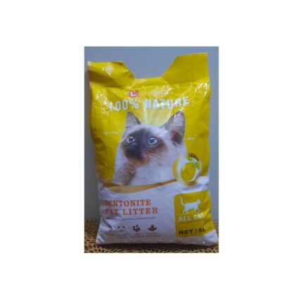 Linqon Imported Bentonite Lemon Scented Cat Litter 5LTR
