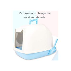 Covered Cat Litter Box in Karachi – Enclosed with Scoop