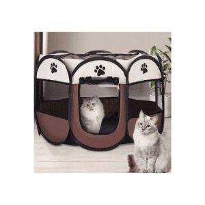 Small Octagon Kennel For Cats & Dogs ( Height 19 x Length 30 x Width 30) inches