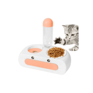 Duck Shaped Water & Food Dispenser for Cats