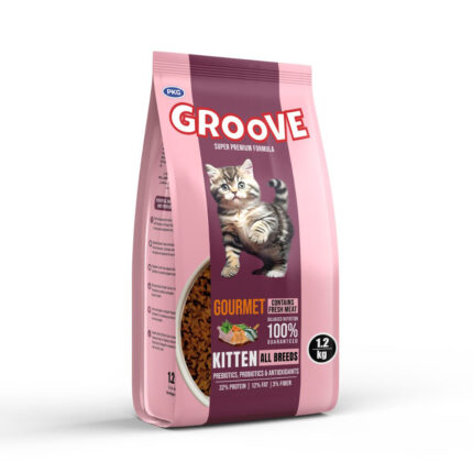 Groove Kitten Dry Food Gourmet Flavor 1.2kg