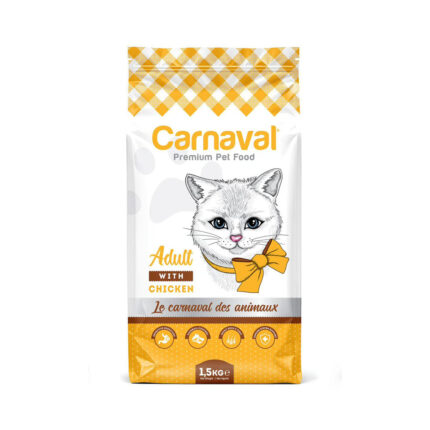 Carnaval Premium Adult Cat with Chicken Flavor Dry Food 1.5kg