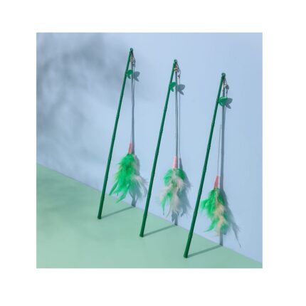 Natural Bamboo Cat Toy Stick for Interactive Play