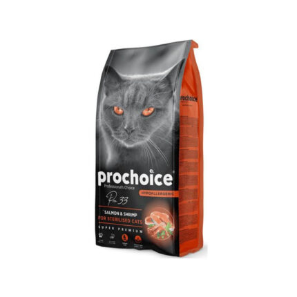 Prochoice Adult Sterilized (Salmon & Shrimp) Cat Dry Food 15kg