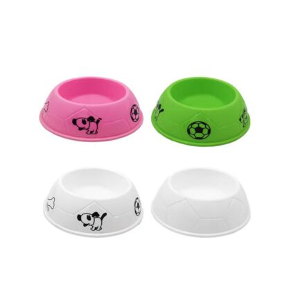 Round Plastic Feeding Bowls for Cats and Dogs