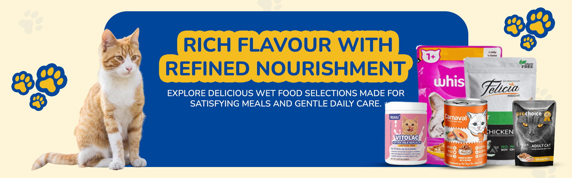 Premium cat food for healthy and happy cats in Karachi