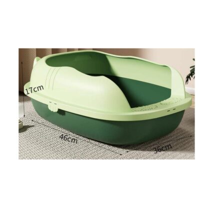 Green Coloured Extra Large Imported Litter Tray without scoop(22 x 17 x 9) Inches