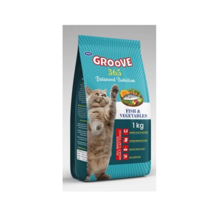 Groove Adult Cat (Fish & vegetables) Dry Food 1kg