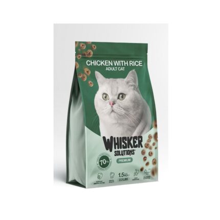 Whisker Solutions Premium Adult Cat Dry Food ( Chicken with Rice Flavor) 1.5kg