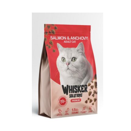 Whisker Solutions Premium Adult Cat Dry Food (Salmon & Anchovy) 1.5kg
