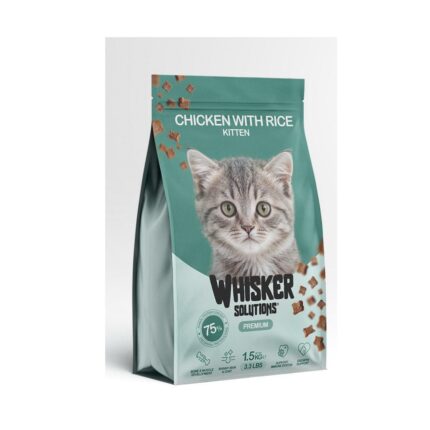 Whisker Solutions Premium Kitten Dry Food ( Chicken with Rice Flavor) 1.5kg